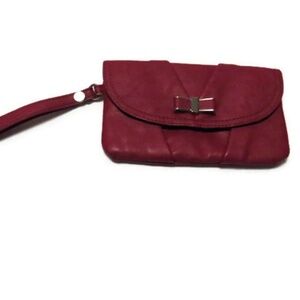 Elle Clutch Wristlet Purse Red